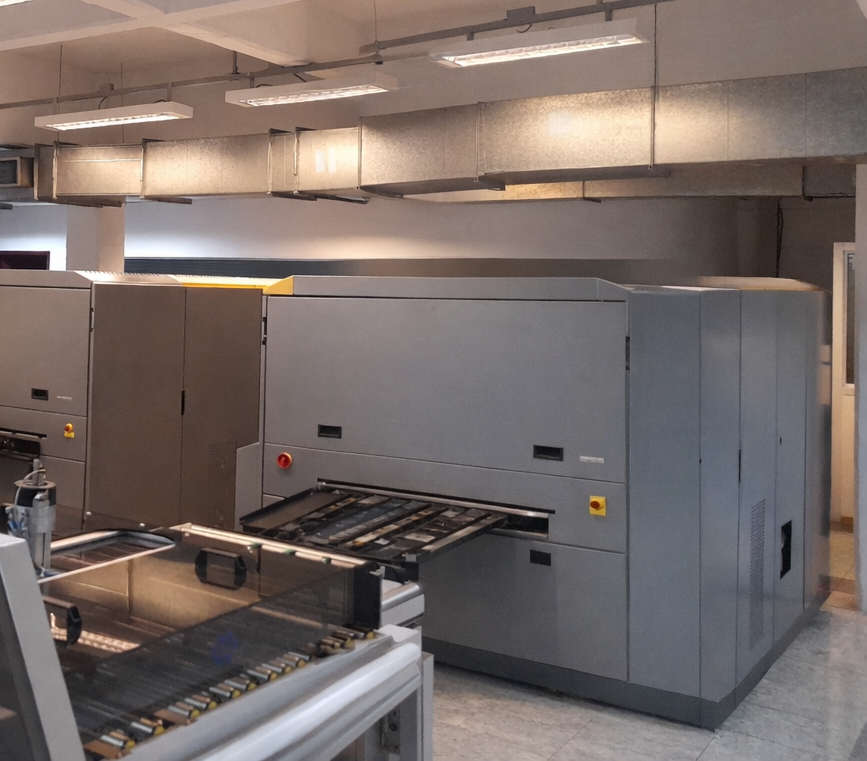 Setor CTP de tecnologia avançada em pré-impressão